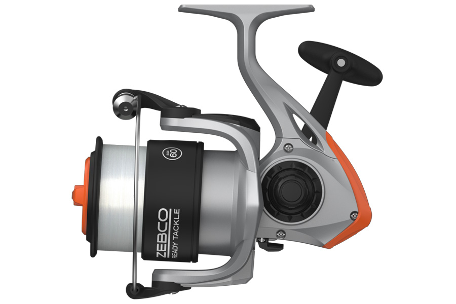 ZEBCO Ready Tackle Catfish 60SZ 8 Foot 2 Piece Medium Heavy Spinning Combo with Eagle Claw Tackle